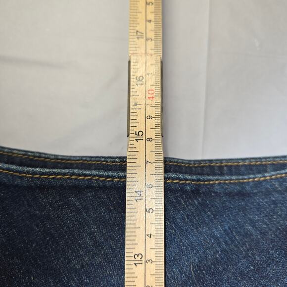 Goddess Womens Size 24 Denim Shorts Bermuda Dark Wash Stretch Beach Vacation - Picture 12 of 16